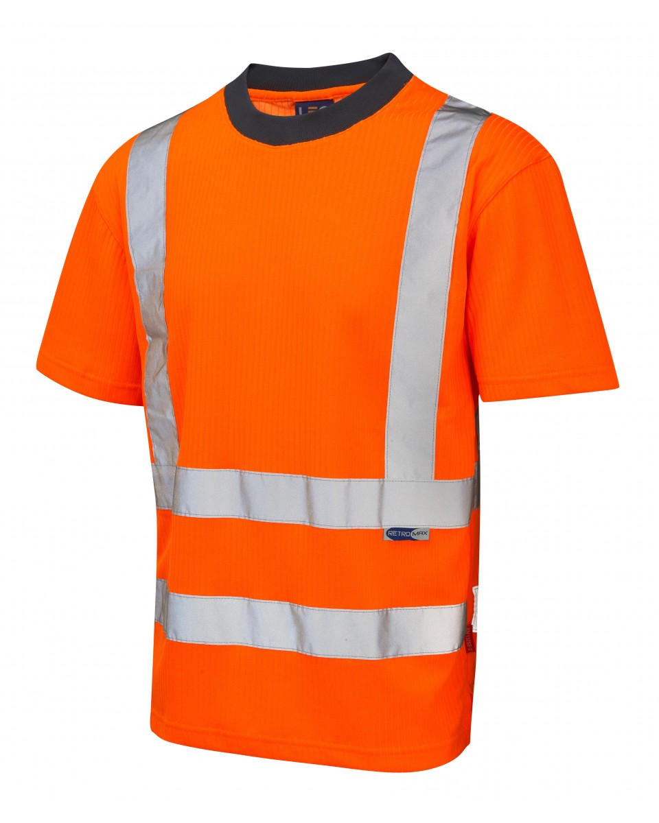 Leo Workwear NEWPORT ISO 20471 Cl 2 Comfort T-Shirt - Salutem Workwear
